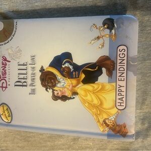 Disney Belle and Beast Illustrated Storybook - Yellow & Blue Cover